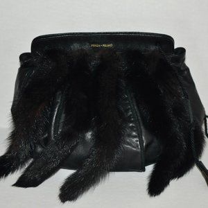 Vintage Prada bag with Minx fur